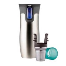 Contigo - Mug isotherme Westloop argent 47 cl + infuseur à thé - CONTIGO