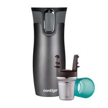 Contigo - Mug isotherme Westloop Gunmetal 47 cl + infuseur à thé - CONTIGO