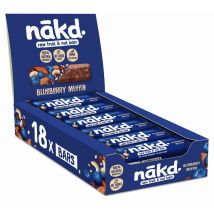 Nakd - Boîte distributrice de 18 raw barres de fruits et noix muffin myrtille NAKD