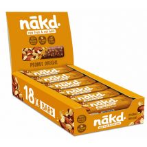 Nakd - Boîte distributrice de 18 raw barres de fruits et noix - Cacahuète NAKD