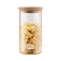 Bodum - BODUM YOHKI Glass food storage jar with cork lid - 2L capacity