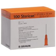 Sterican Nadel 25G 0.50x16mm orange Luer (100 Stück)