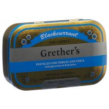 Grethers Blackcurrant Pastillen ohne Zucker (110 g)