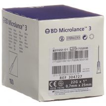 BD Microlance 3 Injektion Kanüle 0.70x25mm schwarz (100 Stück)