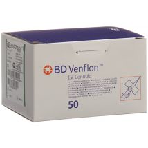 BD Venflon Venenverweilkatheter mit Zuspritzventil 18G 1.2x45mm Luer-Lok grün (50 Stück)