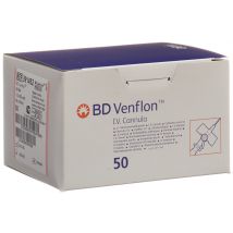 BD Venflon Venenverweilkatheter mit Zuspritzventil 20G 1.0x32mm Luer-Lok rosa (50 Stück)