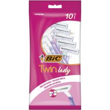 BiC Twin Lady 2-Klingenrasierer für die Frau Pastellfarben assortiert (10 Stück)