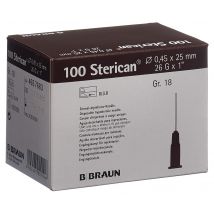 Sterican Nadel 26G 0.45x25mm braun Luer (100 Stück)