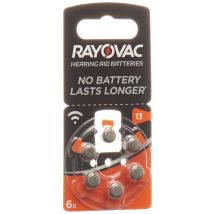 Rayovac Batterie Hörgeräte 1.4V V13 (6 Stück)
