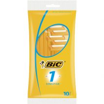 BiC 1 Sensitive 1-Klingenrasierer für den Mann (10 Stück)