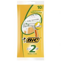 BiC 2 Sensitive 2-Klingenrasierer für den Mann (10 Stück)