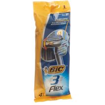 BiC 3 Flex 3-Klingenrasierer für den Mann mit beweglichen Klingen (4 Stück)