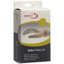 Ortho Pollex Lok Mittelhand-Daumenschiene XL 23cm+ links hautfarbig (1 Stück)