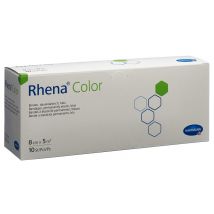 Rhena Color Elastische Binden 8cmx5m blau offen (10 Stück)