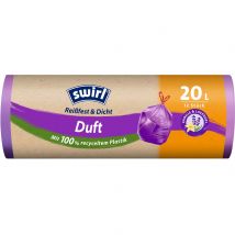 Swirl Duft-Müllbeutel 20l Lavendel-Vanille mit Zugband (12 Stück)