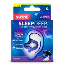 ALPINE SleepDeep Gehörschutzstöpsel mit Euroloch (1 Paar)