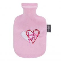 Kinderwärmflasche 0.8l Rosa Baby Girl Flauschbezug Thermoplastik (1 Stück)