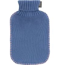 Fashy Wärmflasche 2l Rollkragen-Strickbezug blau (1 Stück)