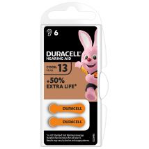Duracell Batterie EasyTab 13 Zinc Air D6 1.4V (6 Stück)