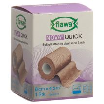 flawa Nova Quick kohäsive Reissbinde 8cmx4.5m hautfarbig (1 Stück)