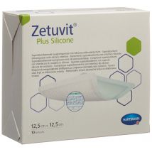 Zetuvit Plus Silicone 12.5x12.5cm (10 Stück)