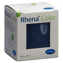 Rhena Color Elastische Binden 6cmx5m blau (1 Stück)