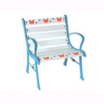 Poltrona Sedia Bimbo Happy Baby In Ghisa E Legno Da Giardino 43X40Xh50 Cm