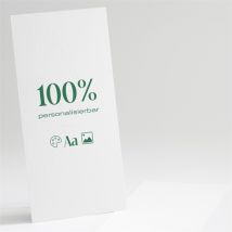 Hochzeitseinladung Blanco - 10x21cm () personalisierbar - Farbe Weiß Und Bunt - 10 x 21 cm - MeineKarten