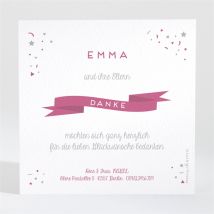 Dankeskarte Geburt Die schönste Überraschung personalisierbar - 9.5 x 9.5 cm - MeineKarten