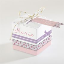 Geschenkbox Taufe Girly personalisierbar - 4.5 cm - MeineKarten