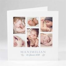 Geburtskarte Meine erste Fotostory personalisierbar - 13.5 x 13.5 cm - MeineKarten