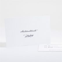 Antwortkarte Hochzeit Laub personalisierbar - Farbe Schwarz & Weiß/Weiß Und Grau - 13.5 x 8.5 cm - MeineKarten