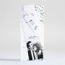 Hochzeitseinladung So schick personalisierbar - Farbe Grün Und Weiß - 21 x 9 cm - MeineKarten