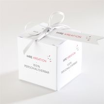 Geschenkbox Taufe Blanco - Geschenkbox () personalisierbar - Farbe Weiß Und Bunt - 4.5 cm - MeineKarten
