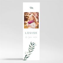 Dankeskarte Kommunion Gartenfest personalisierbar - Farbe Grün Und Weiß - 5.4 x 19.4 cm - MeineKarten