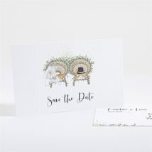Save the Date Karte Landkunstliebe personalisierbar - Farbe Grün/Gelb/Orange Und Beige, Braun Und Weiß Und Bunt - 13.5 x 8.5 cm - MeineKarten