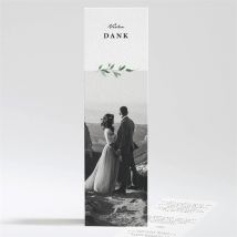 Dankeskarte Hochzeit So schick personalisierbar - Farbe Grün, Schwarz Und Weiß - 5.4 x 19.4 cm - MeineKarten