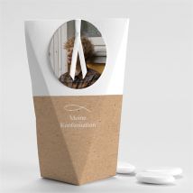 Geschenkbox Konfirmation Fotocollage Kraftpapier