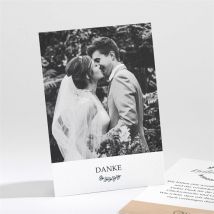 Dankeskarte Hochzeit Wir beide personalisierbar - Farbe Grün, Beige, Braun Und Weiß/Kraftpapier - 9.5 x 13.8 cm - MeineKarten