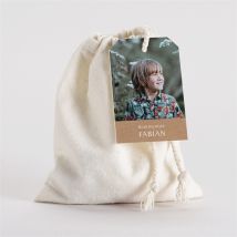 Geschenkbeutel Kommunion Pflanzenillustration personalisierbar - 10 cm x 12 cm (Geschenkbeutel) - MeineKarten