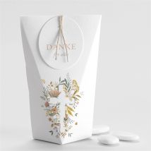 Geschenkbox Taufe Freude pur - Schachtel personalisierbar - Farbe Rosa Und Grün/Bunt /Grau - 4 x 4 x 11 cm - MeineKarten