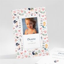 Geburtstagseinladung Meerjungfrau personalisierbar - 10.5 x 14.5 cm - MeineKarten