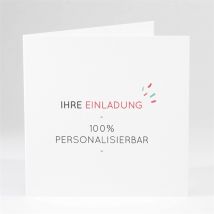 Einladungskarte Jugendweihe Blanco 15x15cm ()