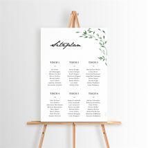 Sitzplan Hochzeit Unter dem Olivenbaum personalisierbar - 29,7 x 42 cm - MeineKarten