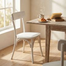 Milani Home - Sedia in legno di olmo cm 45 l x 42 p x 87 h - Verde