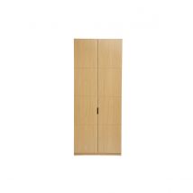 Armoire dressing avec 2 penderies finition bois chêne L90 cm GARENCE