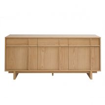 Buffet en bois clair chêne L160 cm ZAO