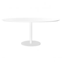 Table à manger design blanche ovale L170 cm HALIA