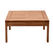 Table basse de jardin carré en bois massif L60 cm SALVADOR