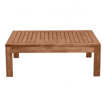 Table basse de jardin en bois massif L90 cm SALVADOR